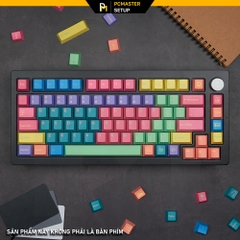 Keycap pbt Wind Break profile cherry họa tiết dyesub 5 mặt không mờ