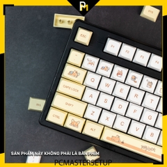 Keycap Corgi chất liệu pbt chiều cao XDA dày 1,5mm cao 9,5mm Fullbox- Pcmaster 
