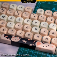 Keycaps pbt Pink Rabbit  ( profile MOA/PBT/dyesub 5D )