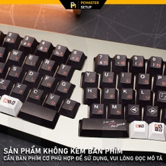 Keycap pbt Peraona 5 đỏ đen cherry profile có space alice 