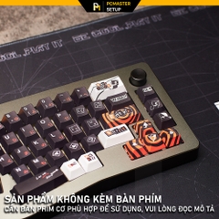 Keycap pbt Peraona 5 đỏ đen cherry profile có space alice 