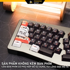 Keycap pbt Peraona 5 đỏ đen cherry profile có space alice 
