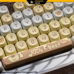 Keycaps pbt Pudding Bear( profile MOA/PBT/dyesub 5D )