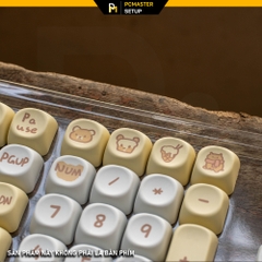 Keycaps pbt Pudding Bear( profile MOA/PBT/dyesub 5D )