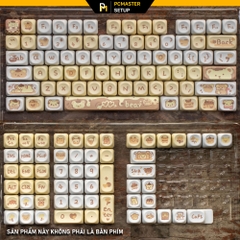 Keycaps pbt Pudding Bear( profile MOA/PBT/dyesub 5D )