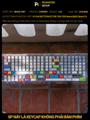 Keycap Rubber Hose ( Dyesub 5D/ PBT/ Cherry Profile)