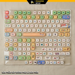 Keycap pbt Shinosuke Moa Profile hoạ tiết dyesub không mờ