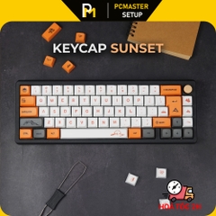 Keycap Sunset hoàng hôn xda profile nhựa PBT cao cấp in dyesub không mờ 