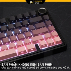 Keycap xuyên led Side Print Black Pink OEM Profile