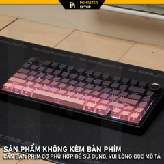 Keycap xuyên led Side Print Black Pink OEM Profile