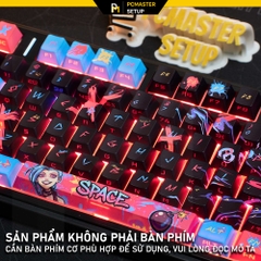 Keycap xuyen led JINX (Doube Shot + Dyesub / PBT/ Profile Cherry)