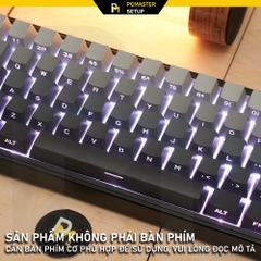 Keycap xuyên led SidePrint Smoke Gray ( Profile OEM/ PBT/DoubleShot )