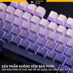 Keycaps xuyên led TOP PRINT - VIOLET ( OEM/ PBT/ Doubleshot )