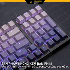 Keycaps xuyên led TOP PRINT - VIOLET ( OEM/ PBT/ Doubleshot )