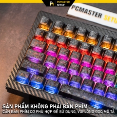 Keycap Black Carbon Fiber màu đen ( Cherry profile/ PC + Carbon powder )