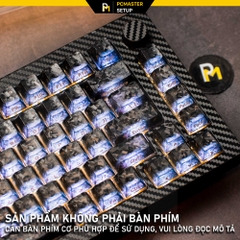 Keycap Black Carbon Fiber màu đen ( Cherry profile/ PC + Carbon powder )