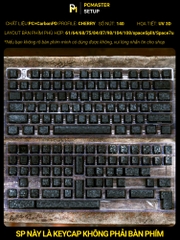 Keycap Black Carbon Fiber màu đen ( Cherry profile/ PC + Carbon powder )