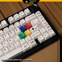 Keycaps pbt Nintendo NES White ( Profile Cherry /PBT /dyesub 5D )