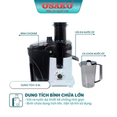 may-ep-nhanh-chuyen-nghiep-osako-ep-612-cong-suat-1000w-co-che-do-ve-sinh-bao-ha