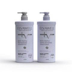 Bộ gội xả giảm gàu giảm rụng tóc và phục hồi hư tổn ELVAWELL