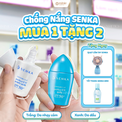 Kem Chống Nắng Vật Lý Dành Cho Da Nhạy Cảm SENKA Perfect UV Gentle Milk SPF 50+ PA++++ 40ml