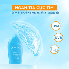 Kem Chống Nắng Phổ Rộng Kiềm Dầu Senka Perfect UV Milk SPF 50+ PA++++ 40ml