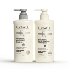 Bộ gội xả giảm gàu giảm rụng tóc và phục hồi hư tổn ELVAWELL