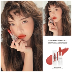 Son Thỏi Lì, Lên Màu Chuẩn 3CE Clear Layer Edition 3.5G