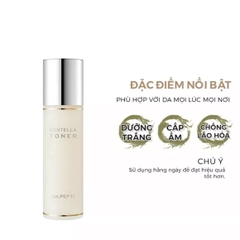 Nước Hoa Hồng Rau Má Làm Dịu, Dưỡng Sáng Da Dr.Pepti+ Centella Toner 180ml