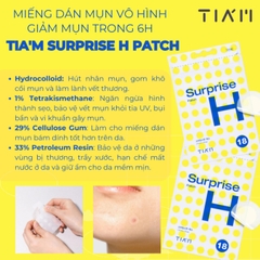 Miếng dán mụn TIA'M Hydrocolloid Surprise H Patch (18 miếng)
