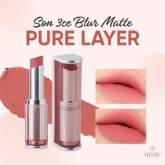 Son thỏi 3CE Blur Matte Lipstick Mịn Mượt Nhẹ Môi