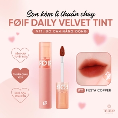 Son Kem Lì Hàn Quốc Thuần Chay, Mịn Mượt Lâu Trôi FOIF Daily Velvet Tint