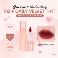 Son Kem Lì Hàn Quốc Thuần Chay, Mịn Mượt Lâu Trôi FOIF Daily Velvet Tint