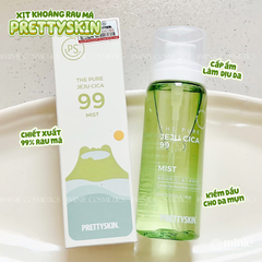 Xịt Khoáng Rau Má Dưỡng Ẩm Và Làm Dịu Da PRETTY SKIN The Pure JejU Cica 99 Mist 100ml