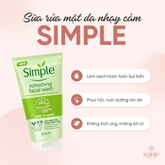 Gel Rửa Mặt Simple 150ml Gel Wash (3 dòng)