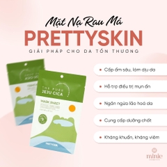 Mặt Nạ Rau Má PRETTYSKIN THE PURE JEJU CICA MASK SHEET