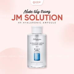 Nước Tẩy Trang JMsolution Hyaluronic Acid Mọi Loại Da 500ml Hyaluronic Ampoule Cleansing Water