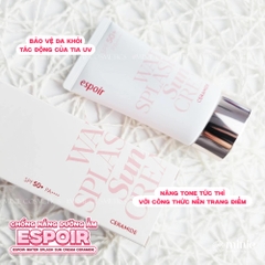 Kem Chống Nắng Nâng Tone Hỗ Trợ Dưỡng Ẩm Espoir Water Splash Sun Cream SPF 50+ PA++++ 60ml (Tặng kèm típ mini 20ml)