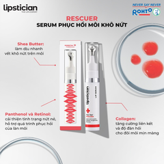 Serum dưỡng môi phục hồi môi khô nứt Lipstician Lip Serum Rescuer 9g