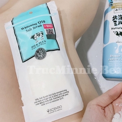 Muối tẩy tế bào chết body dưỡng trắng và trẻ hóa da Scentio Milk Plus Brightening Salt Scrub 300g