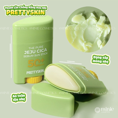Kem Chống Nắng Phổ Rộng Rau Má Dạng Thỏi PRETTY SKIN The Pure Jeju Cica Sebum Sun Stick 18g
