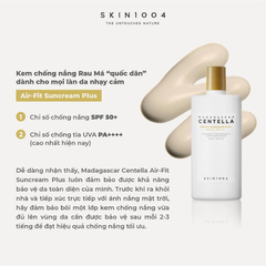 Kem Chống Nắng Phổ Rộng Dưỡng Ẩm SKIN1004 Madagascar Centella Hyalu-Cica Water-Fit Sun Serum SPF50+ PA++++ 50ml