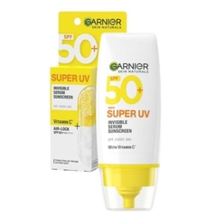 Serum Chống Nắng Phổ Rộng Garnier Skin Naturals Super UV Invisible Serum Sunscreen SPF 50+ PA++++ 30ml
