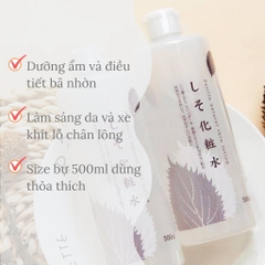 Nước Dưỡng Da Chinoshio Dokudami Chiết Xuất Lá Tía Tô Perilla Natural Skin Lotion 500ml