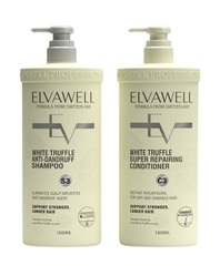 Bộ gội xả giảm gàu giảm rụng tóc và phục hồi hư tổn ELVAWELL