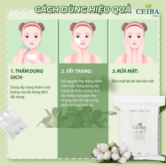 Bông tẩy trang 100% Cotton Ceiba Tree 234 miếng
