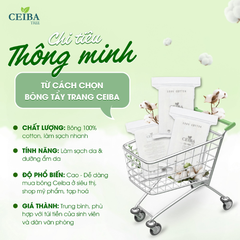 Bông Tẩy Trang Ceiba 100% Chất Liệu Cotton 140 miếng