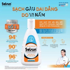 Dầu gội giảm gàu, sạch nấm Selsun 1% Selenium Sulfide Anti-Dandruff Shampoo 100ml