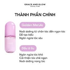 Xịt dưỡng tóc Grace And Glow Silky Hair Mist Spray Black Opium 100ml