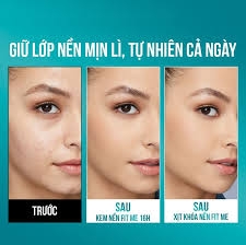 Xịt khóa nền 24h kiềm dầu Maybelline Fit Me Matte Poreless Setting Spray 60ml